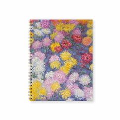 Spiral notebook Claude Monet - Chrysanthemums, 1897