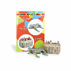 Set de 2 mini Maquettes Puzzles 3D - Dragon du Parc Guëll & La Pedrera