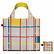 Piet Mondrian New York 3 Recycled Shopping Bag - 50 x 42cm - Loqi
