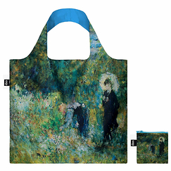 Pierre-Auguste Renoir Woman with a Parasol in a Garden Recycled Shopping Bag - 50 x 42cm - Loqi