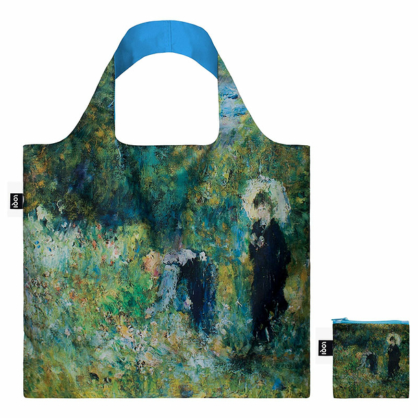 Pierre-Auguste Renoir Woman with a Parasol in a Garden Recycled Shopping Bag - 50 x 42cm - Loqi