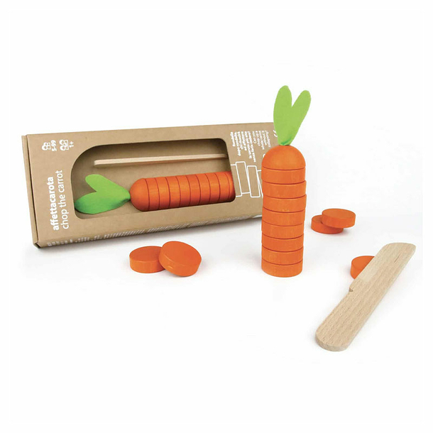 Wooden Toy - Chop the carrot - Milaniwood