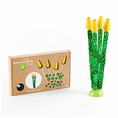 Jeu de société en bois - Dominos tulipes - Milaniwood