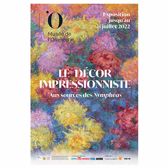 Exhibition poster - The impressionist decor. To the sources of the Water lilies - 40 x 60 cm