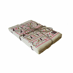 Notebook in parchment paper Hieroglyphs A5
