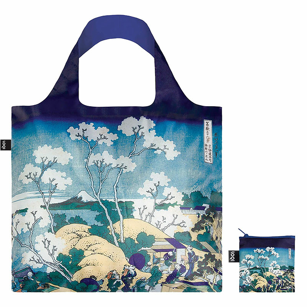 Recycled Bag Katsushika Hokusai - Fuji from Gotenyama - 50 x 42 cm - Loqi