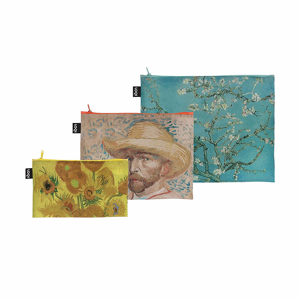 Set of 3 Zip pockets Vincent van Gogh - Loqi