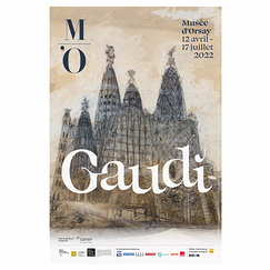Affiche de l'exposition - Gaudí - 40 x 60 cm