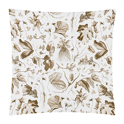 Bronze Cushion cover Herbier du roi - 50 x 50 cm