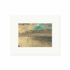 Reproduction sous Marie-Louise Eugène Delacroix - La Mer vue des hauteurs de Dieppe, vers 1852-1858