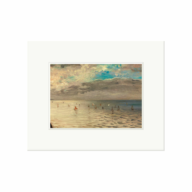 Reproduction sous Marie-Louise Eugène Delacroix - La Mer vue des hauteurs de Dieppe, vers 1852-1858