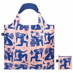 Mark Conlan Ancient Greece Recycled Shopping Bag Blue / pink - 50 x 42cm - Loqi