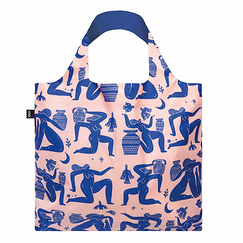 Mark Conlan Ancient Greece Recycled Shopping Bag Blue / pink - 50 x 42cm - Loqi