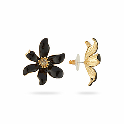Boucles d'oreilles Lys noir - Les Néréides