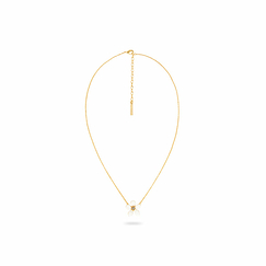 Pendant Necklace Buttercup white and crystal - Les Néréides