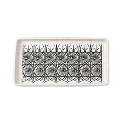 Enameled ceramic tray Antoni Gaudí - Casa Vicens Grid - 20 x 10 cm