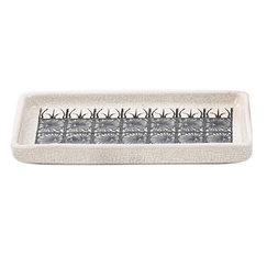 Enameled ceramic tray Antoni Gaudí - Casa Vicens Grid - 20 x 10 cm