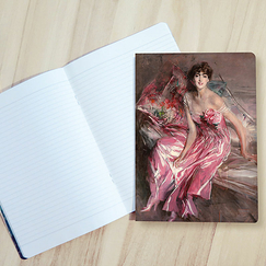 Notebook Giovanni Boldini - Portrait of Olivia de Subercaseaux Concha, 1916