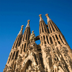Boucles d'oreilles Tours de la Sagrada Familia - Gaudí - Fisbein