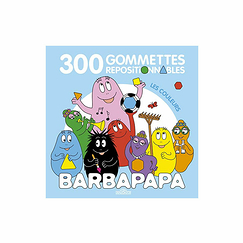 Barbapapa - 300 repositionable stickers - Colours