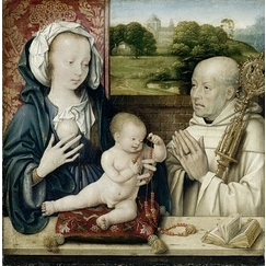 The Virgin and Child with Saint Bernard