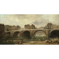 Démolition des maisons du pont Notre-Dame, en 1786