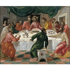 La Cène ou Le Dernier Repas du Christ (détail)