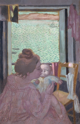 Maternité à la fenêtre