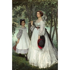 Les Deux Soeurs ; portrait, dit aussi Les Deux Soeurs, 1863