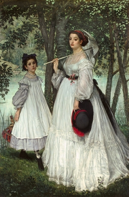 Les Deux Soeurs ; portrait, dit aussi Les Deux Soeurs, 1863