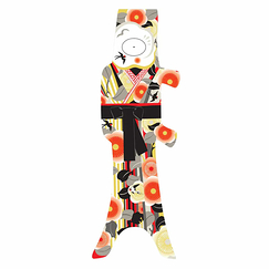 Koinobori Kimono Hirondelles - 100 x 35 cm