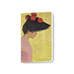 Carnet Aristide Maillol - Profil de femme, portrait de Mlle Faraill?, vers 1890