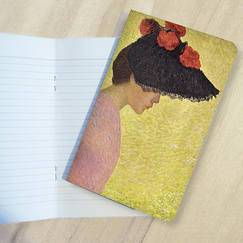 Carnet Aristide Maillol - Profil de femme, portrait de Mlle Faraill?, vers 1890