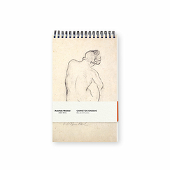 Carnet de croquis Aristide Maillol - Femme accroupie de dos, 1911 - Bloc de 30 feuilles 14 x 22 cm