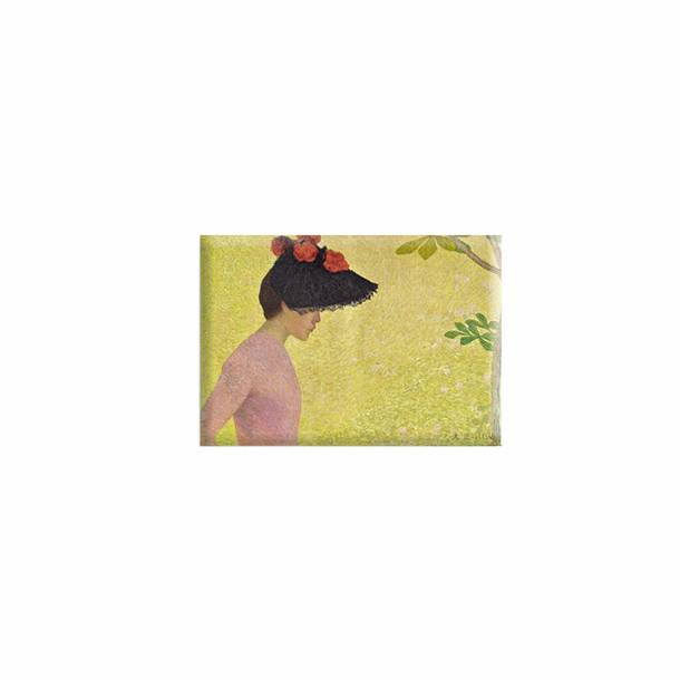 Magnet Aristide Maillol - Profile of young girl, portrait of Mlle Faraill?, around 1890