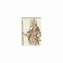 Magnet Rosso Fiorentino - Warrior in profile dressed in antique style
