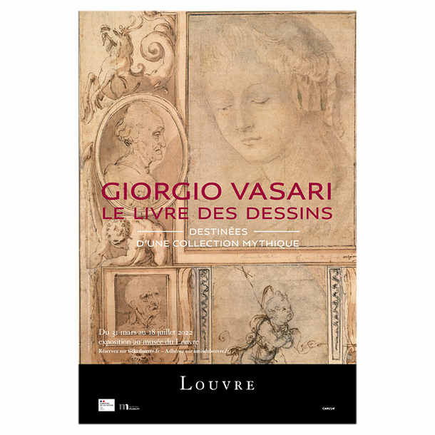 Affiche de l'exposition - Giorgio Vasari Le Livre des dessins. Destinées d'une collection mythique - 40 x 60 cm
