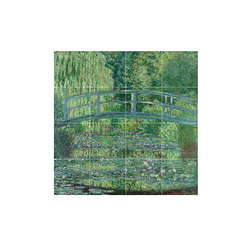 Décoration murale Claude Monet - Harmonie Verte, bassin aux nymphéas - IXXI - 80 x 80 cm