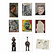 Lot de 9 cartes postales 14 x 22 cm - Nouveaux chefs d'œuvre. La dation Maya Ruiz-Picasso