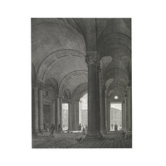 Entrée du Louvre, ou vestibule du côté de la rue du Coq