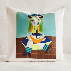 Housse de coussin Pablo Picasso - Maya au bateau, 1938 - 45 x 45 cm