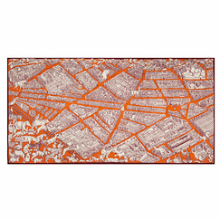 Écharpe en laine - Turgot - Orange - 100 x 190 cm - Inoui Éditions