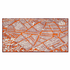 Wool Scarf - Turgot - Orange - 100 x 190 cm - Inoui Editions