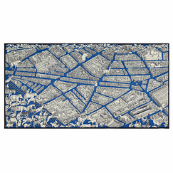 Wool Scarf - Turgot - Blue - 100 x 190 cm - Inoui Editions
