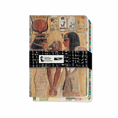 Set of 2 Notebooks Jean-François Champollion - The goddess Hathor welcomes Pharaoh Sety I