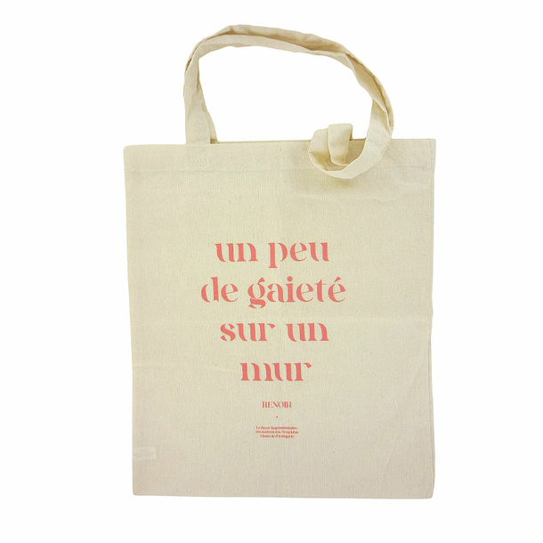 Totebag A bit of cheerfulness on a wall - Musée de l'Orangerie 2022 - 37 x 43 cm