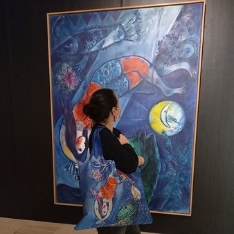 The Blue Circus Recycled Bag - Marc Chagall - 50 x 42 cm - Loqi