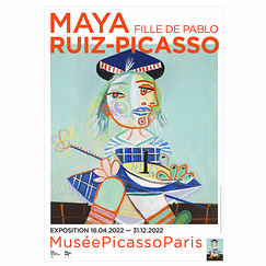 Affiche de l'exposition - Maya Ruiz-Picasso, fille de Pablo - 40 x 60 cm