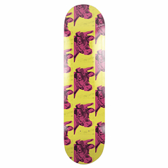 Skateboard Andy Warhol - Cow (Pink and Yellow) - The Skateroom