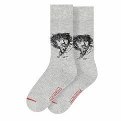 Chaussettes Rembrandt - Autoportrait à la casquette, yeux écarquillés et bouche ouverte